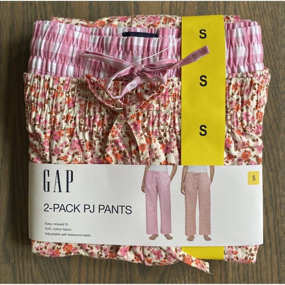 Gap Cotton Pajama Pants 2-Pack Lounge PJ Sleep Pants Women Size Small NEW